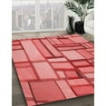 thumbnail image 2 of Ahgly Company Indoor Rectangle Patterned Ferrari Red Area Rugs, 2' x 3', 2 of 6