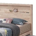 thumbnail image 3 of Gilu Twin Size Bed-Bookcase Headboard-2 Drawer Footboard-Whitewash, 3 of 7