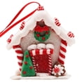thumbnail image 2 of PONPRNGY 1Pc Gingerbread House Ornaments for Tree, Acrylic Gingerbread Christmas Decor with Rope, Xmas Hanging Ornaments for Tree Holiday Party New Year Home Decorations, 2 of 6