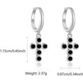 thumbnail image 4 of 925 Sterling Silver Heart Dangle Earrings for Women 14K Gold Plated Dainty CZ Love Hearts Charm Huggie Hoop Earrings to Daughter Birthday Christmas Wedding Jewelry Gifts, 4 of 12