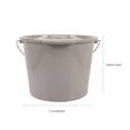 thumbnail image 2 of OULII Elder Care Chamber Pot With Lid Grey Plastic Convenient Urination 1Set, 2 of 6