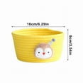 Clearance Sale！Small Woven Basket Cute Blue Rope Basket Cotton Basket