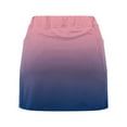 thumbnail image 5 of Hontri Women's Fashion Sportswear Casual Skirt with Pockets Camouflage Print Mid-Waist Culottes Tennis Skirts | Women's Pants Clearance! Pink Xx-Large, 5 of 8