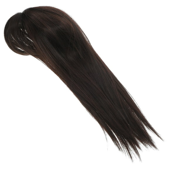 UNOMOR Wiglet Hairpiece For Women Topper Lightweight Human Hair Extension For Hair Seamless Volume Enhancer Deep