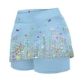 thumbnail image 4 of vigerkar Athletic Skorts Women with Pockets Size High Waist Golf Tennis Skirt Tummy Control Summer Floral Print Short (Light Blue, 4XL), 4 of 4
