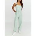 thumbnail image 6 of Caoirhny Women Jumpsuit, Elegant Sleeveless Solid Long Pants with Pockets for Casual Daily, 6 of 9