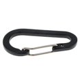 thumbnail image 4 of 10Pcs Aluminum Carabiner Clip Snap Hook Spring Loaded Carabina Black, 4 of 6