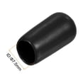 thumbnail image 3 of Uxcell 15pcs Tapas de goma 5/16"(7.5mm) ID Cubierta de tapa redonda negra, 3 of 5