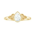 thumbnail image 4 of Rosec Jewels 5x7mm Lab Grown Diamond Knot Engagement Ring, EF-VS Quality - Ready To Gift, 10K Yellow Gold, US 12.00, 4 of 8