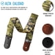 thumbnail image 3 of Correa para guitarra, Strap guitarra acústica, bajo eléctrico, guitarra eléctrica Kidam Camuflaje cuadros tela verde, 3 of 3
