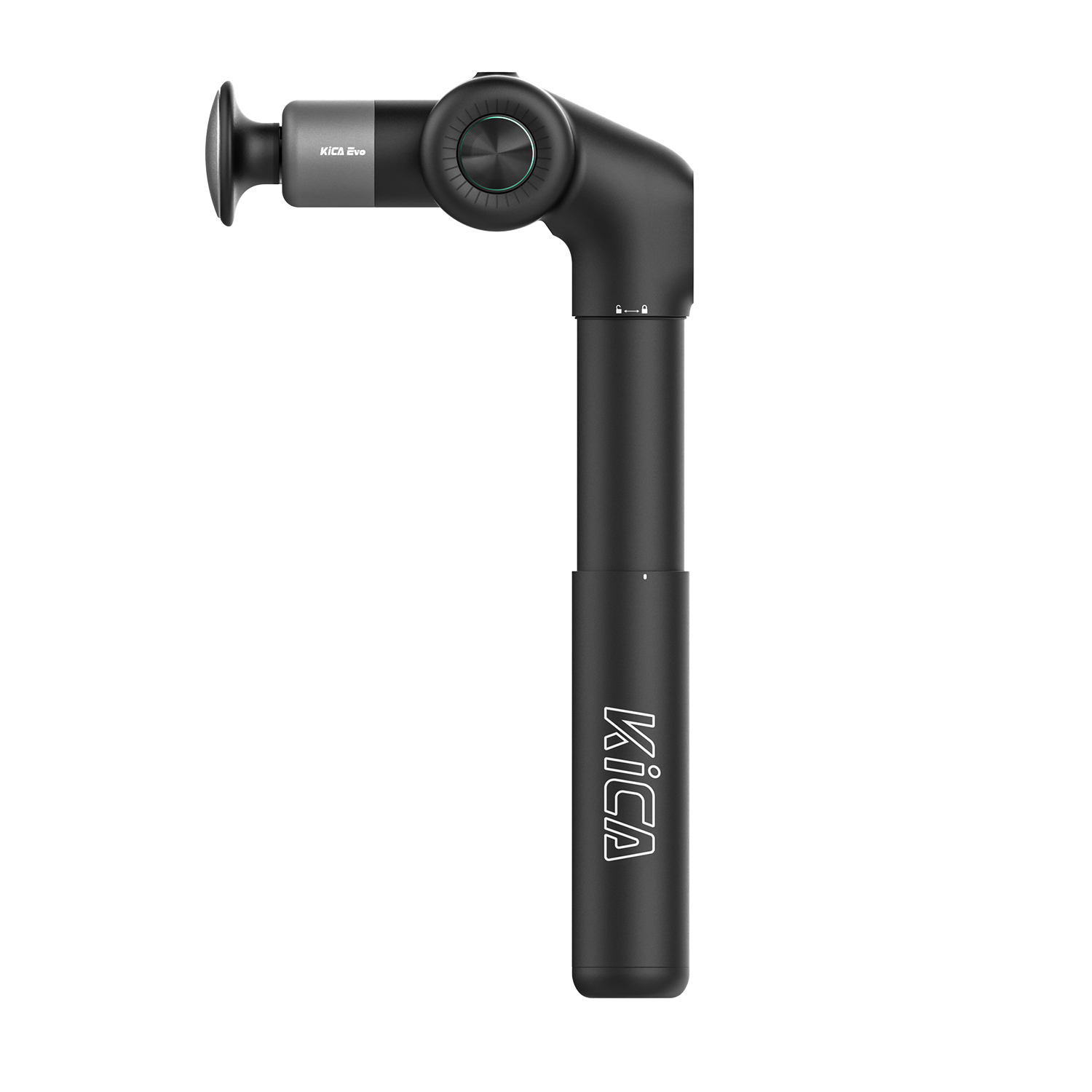 KiCA EVO Electric Deep Tissue Percussion Massager Massage Gun with 12 MM Amplitude 3200RPM for Muscle Sore Therapy, Back, Full-body Muscle, Foldable and Extendable,Heated head