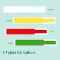 thumbnail image 4 of Yellow Thermal Label Stickers 109x12mm, 65 Sheets - Waterproof, Oil-Proof & Tear-Resistant PVC Labels for Cable Management, Kitchen Jars, Retail Price Tags, Office Supplies & Party Decorations -, 4 of 6