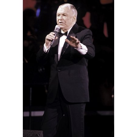 - Frank Sinatra performing on stage at Radio City Music Hall in New York City Photo Print