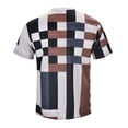 thumbnail image 5 of T Shirts for Men Polo 1/4 Short Sleeve Big and Tall Lounge Wear Shirts Casual Stylish Gradient Round Neck Casual Outdoor Basic Basic Tee, 5 of 6