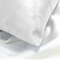 thumbnail image 2 of Spasilk Satin Pillowcase for Hair And Face, Satin Pillowcase, King Sized - White Pillowcase, 2 of 4