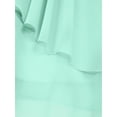 thumbnail image 5 of TiaoBug Kids Girls Party Dress Ruffles One Shoulder Bridesmaid Wedding A-line Gown, 5 of 6
