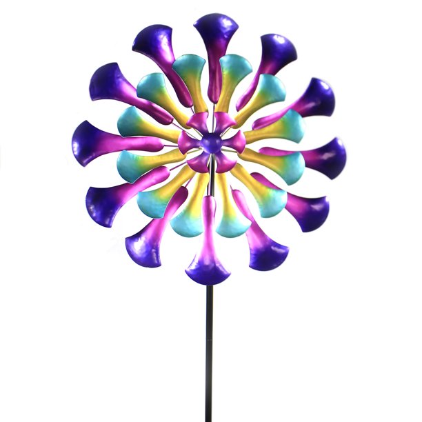 Regal Art and Gift 12287 26" MultiColor Flower Wind Spinner