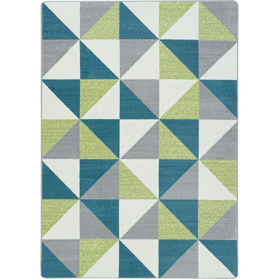 Cartwheel 7'8" x 10'9" area rug in color Calypso