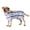 Blue, variant on Quick Drying Dog Bathrobe, Striped Pet Drying Towel Gown with Adjustable Waist Strap, Super Absorbent Microfiber Robe for Small to Large Dogs
