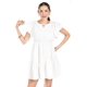 thumbnail image 4 of Vestido de lino con volantes Roman Fashion /Juvenil, 4355 (Blanco) blanco G, 4 of 5