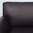 thumbnail image 5 of Poshby Living Room Furniture Set of 2 with Accent Chairs(1pc) and Loveseat(1pc), Fabric Material for Living Room, Red Brown, 5 of 8
