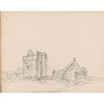 thumbnail image 3 of James Moore 14x12 Black Modern Framed Museum Art Print Titled - Coupland Castle, Northumberland (1792), 3 of 5