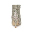 thumbnail image 2 of BLISSFUL STEP Women's Glitter Point Toe Stiletto Heels Ankle Boots Silver 8, 2 of 8