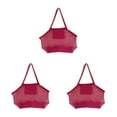 thumbnail image 2 of maskred Versatile Beach Toys Bag Durable Mesh Tote for Poolside Adventures Rose Red Large 3Set, 2 of 6