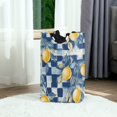 thumbnail image 6 of Yayeee Freestanding Laundry Hamper with Handle Collapsible Large Storage Basket for Clothes, Retro Plaid Lemon, 6 of 7