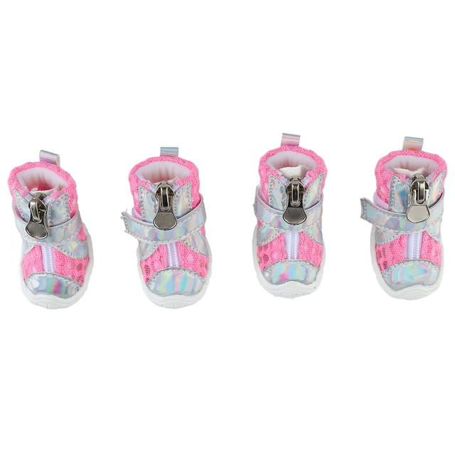 Protector de patas, 4 botines para perros, zapatos de verano para perros, protector de patas para cachorros, diseñado para durar Jadeshay A