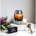 thumbnail image 6 of Sunflower Urn For Ash Adult Male, Orange Funeral Memorial Urns For Adult Ashes Women And Men, Mini Keepsake Burial Urns For Human Ashes Man, 3 Inch Sunset Urn For Husband And Wife, 6 of 7