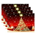 thumbnail image 2 of Christmas Placemat Set of 4 Table Mats for Home Living Room Dining Decoration Holiday Gathering Family Dinner Easy Clean Spill Resistant Gift Idea, 2 of 8