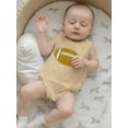 thumbnail image 4 of BemeyourBBs Baby Boy Romper Football Embroidery Stripe Print Round Neck Jumpsuit, 4 of 9