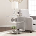 thumbnail image 7 of SEI Furniture Knox Iron Metal & Glass Mirrored Side Table in Chrome, 7 of 7