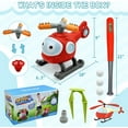 thumbnail image 6 of CoffeeLee Splashing Summer Outdoor Activities Lawn Game Including Helicopter Water Sprinkler T-Ball for Kids Boys Girls Dogs Pets, 2 Count, 6 of 6
