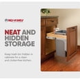 thumbnail image 5 of Rev-A-Shelf Top Mount Single Pullout Trash Can w/ Reduced Depth, 35 Qt, 4WCTM-1816DM-1, 5 of 12