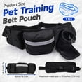 thumbnail image 2 of LELE LIFE Dog Treat Pouch Dog Walking Fanny Pack, Treat Pouches for Pet Training with Waist Belt, Treat Bag for Dog Training Treat Pouch, Dog Treat Bags Training Pouch, Black, 2 of 7