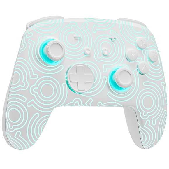Controlador Wireless Switch Pro FUNLAB con patrón luminoso blanco
