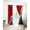 Red, variant on Red Black Ombre Blackout Curtains 39 Inches Long,Thermal Insualted Grommet Curtains & Drapes,Modern Geometric Abstract Aesthetics Cream Room Darking Curtains for Living Room 2 Panels 27.5"W x39"L