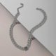 thumbnail image 5 of Collar gargantilla de cadena de aleación de moda con dije de conector geométrico, joyería dorada --- Código de producto 43802, 5 of 5
