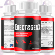 ErectogenX Advanced Formula Pills All Natural Vitamin Supplement Erectogen X 180 Capsules