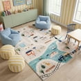 thumbnail image 1 of Rug Branch Soft Steps Playtime City Road Map, Educational Learning Soft Area Rug, Blue Grey - Boys & Girls in Playroom, Nursery, Bedroom, 1 of 8