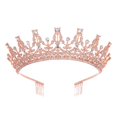thumbnail image 2 of Corona para mujer, tiara de boda, tocado de novia para quinceañera, tiara para fiesta Estilo D, 2 of 9