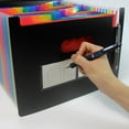 thumbnail image 2 of Invoice Organizer Expandable Folders Triple Paper Student Colorful, 2 of 7