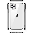 thumbnail image 7 of Compatible with iPhone 14 Pro Max Case Clear Ultra Transparent Shockproof Protective Cell Phone Case Non-Yellowing Flexible TPU Liquid Silicone Slim Thin Cover-Black, 7 of 7