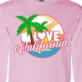 thumbnail image 4 of Inktastic I Love California with Ocean and Palm Trees Long Sleeve T-Shirt, 4 of 5