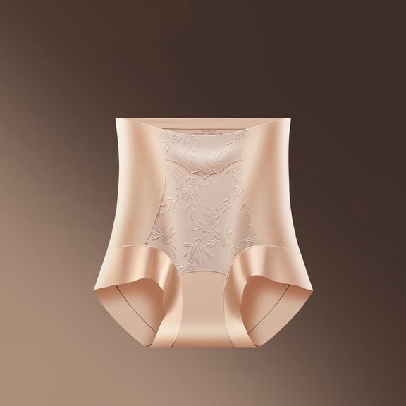 Njagoc3 Women's Satin High Waisted Briefs - Silky Comfortable Underwear 1PC for Evening & Nightwear