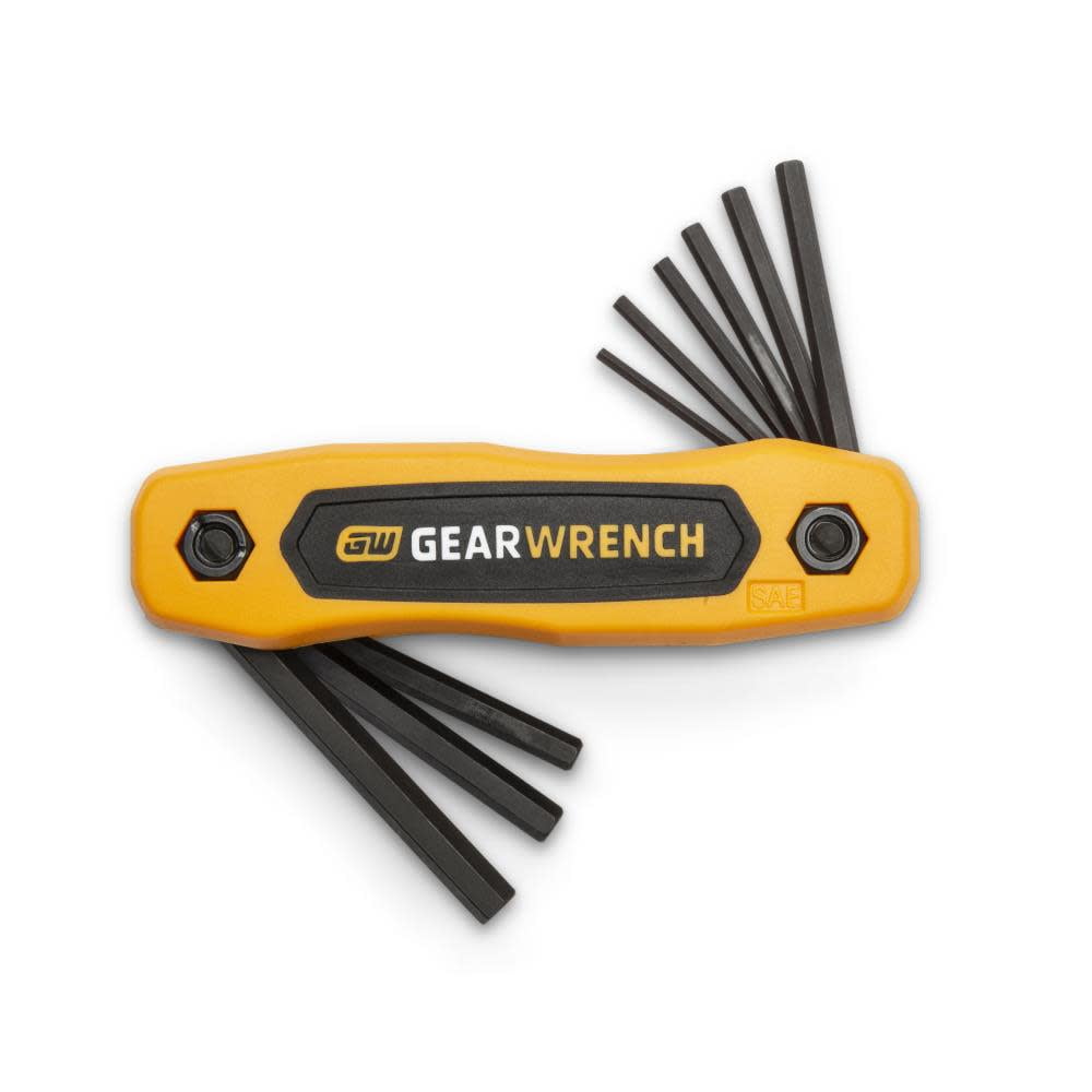 Gearwrench Hex Key Set Sae Folding 9Pc