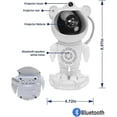 thumbnail image 2 of Proyector de astronautas - Proyector de estrellas, altavoz Bluetooth, ruido blanco, estrellas y, 2 of 5
