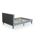 thumbnail image 5 of East West Furniture 2-piece Wood Queen Bedroom Set in Denim Blue/Butter Cream, 5 of 8